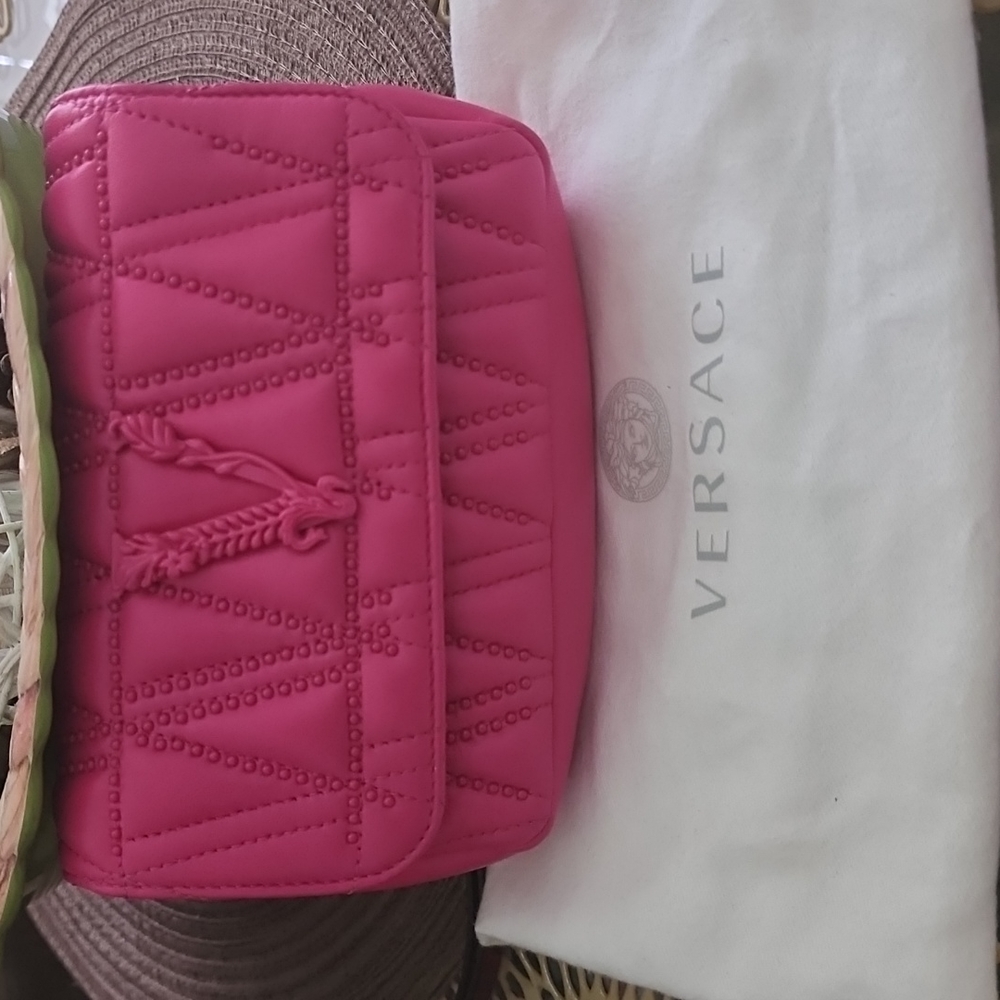 Versace Mini crossbody leather bag